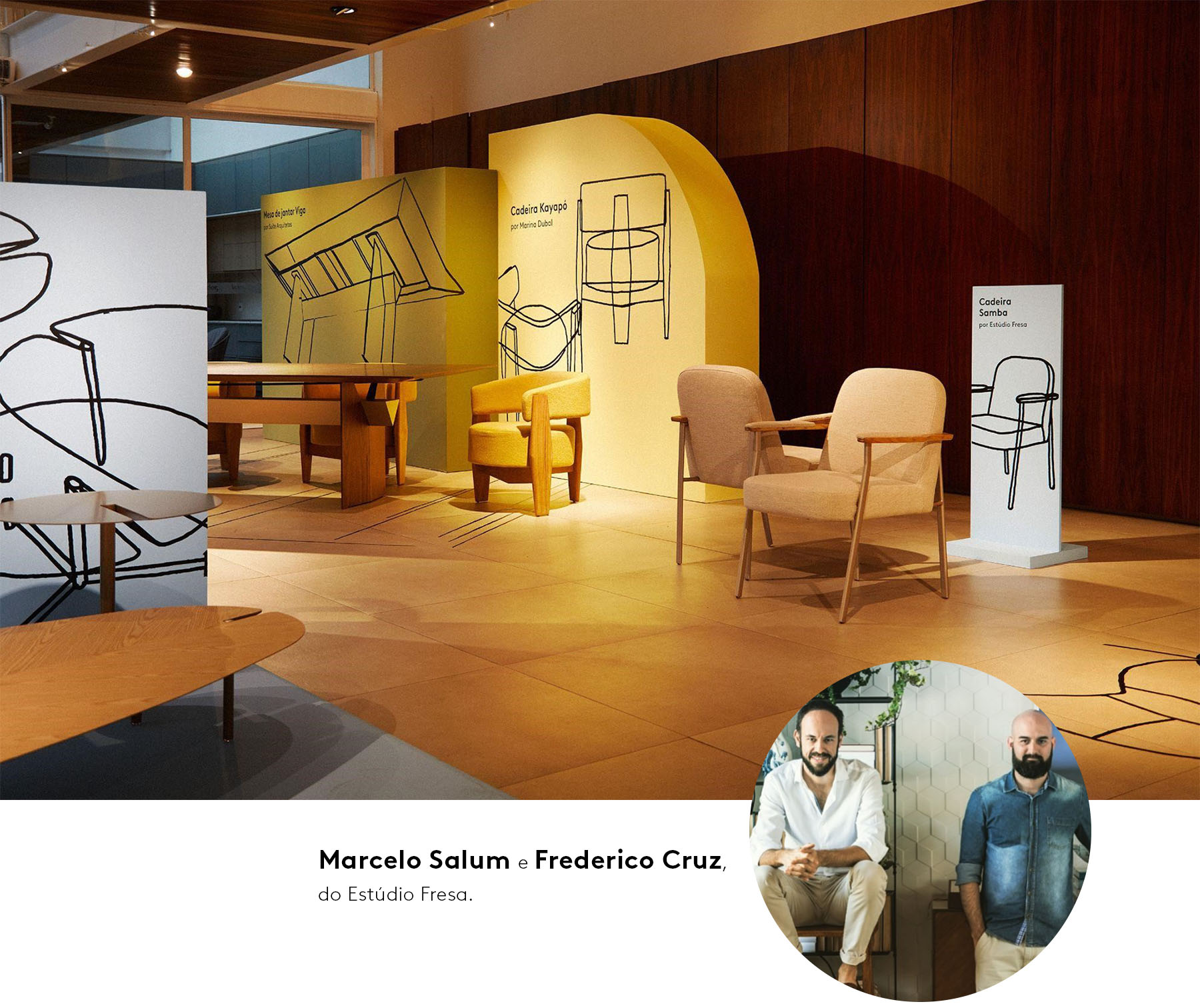 Estúdio Fresa criou a cadeira Samba, da coleção Essência da Forma.